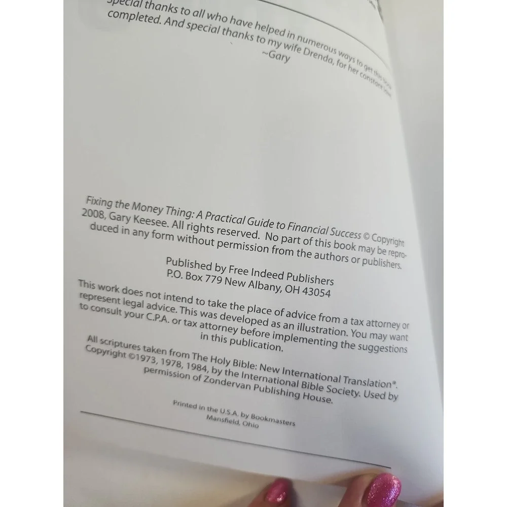 Fixing the Money Thing : Practical Guide to Financial Success by Not...